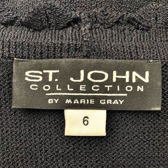 St. John Sweater Short Sleeve Button Up Women’s - Picture 6 of 9